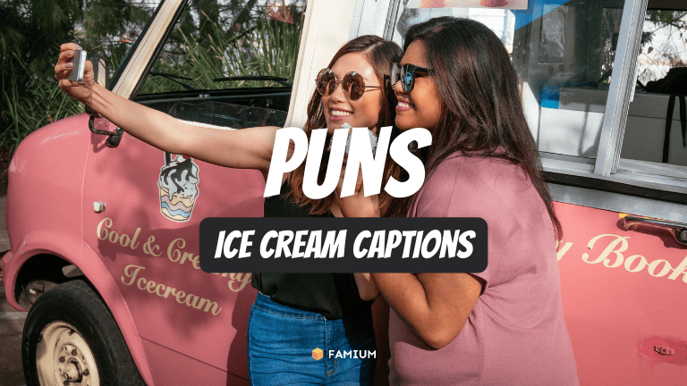 Puns Ice Cream Captions for Instagram